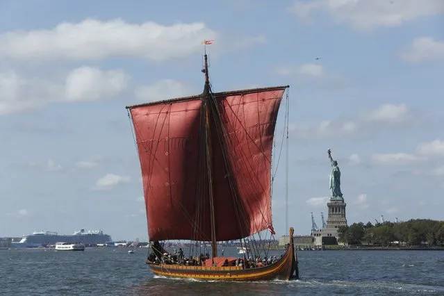 General atmosphere at The World's Largest Viking Ship, Draken Harald Harfagre Docks In NYC on September 17, 2016 in New York City. (Photo by Thos Robinson/Getty Images for Draken Harald Harfagre)