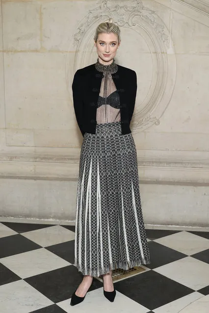 Australian actress Elizabeth Debicki attends the Christian Dior Haute Couture Spring Summer 2023 show as part of Paris Fashion Week on January 23, 2023 in Paris, France. (Photo by Marc Piasecki/WireImage)