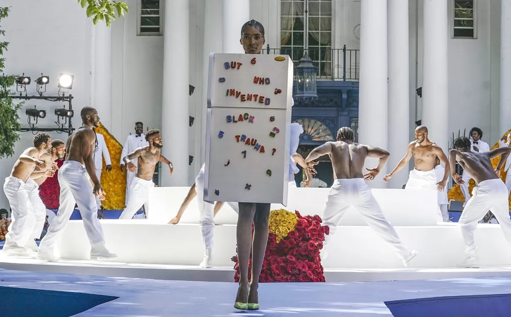 Pyer Moss Wows with Couture Show Honoring Black Inventors
