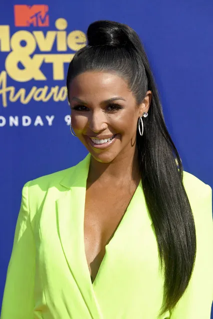 Scheana Shay attends the 2019 MTV Movie and TV Awards at Barker Hangar on June 15, 2019 in Santa Monica, California. (Photo by Frazer Harrison/Getty Images for MTV)
