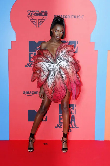 Leomie Anderson attends the MTV EMAs 2019 at FIBES Conference and Exhibition Centre on November 03, 2019 in Seville, Spain. (Photo by Europa Press Entertainment/Europa Press via Getty Images)
