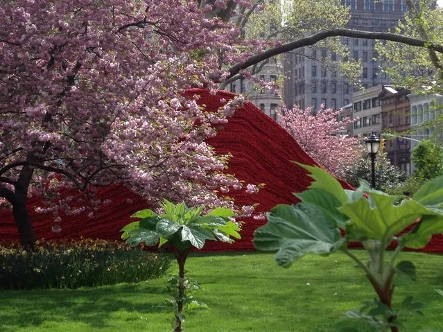 Red, Yellow, and Blue – A Cool Art Installation in Madison Square Park