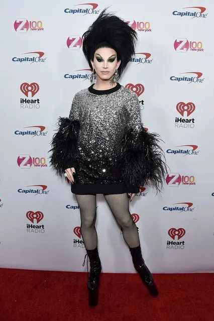 US drag queen Aquaria arrives for the Z100's iHeartRadio Jingle Ball 2019 at Madison Square Garden in New York on December 13, 2019. (Photo by Steven Ferdman/AFP Photo)