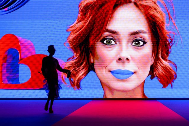 A model walks the runway at the Agatha Ruiz de la Prada fashion show during the Mercedes Benz Fashion Week Madrid at Ifema on September 12, 2024 in Madrid, Spain. (Photo by Juan Naharro Gimenez/Getty Images)