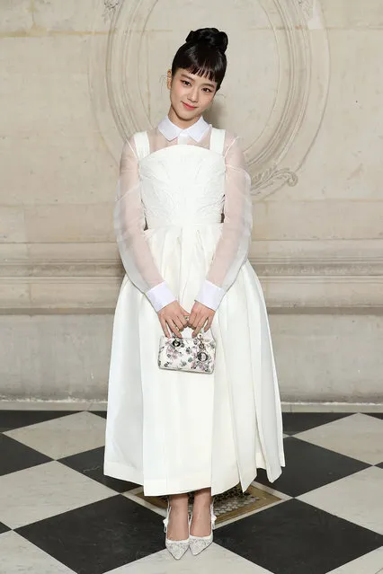 South Korean singer and actress Kim Ji-soo, known mononymously as Jisoo attends the Christian Dior Haute Couture Spring Summer 2023 show as part of Paris Fashion Week  on January 23, 2023 in Paris, France. (Photo by Marc Piasecki/WireImage)