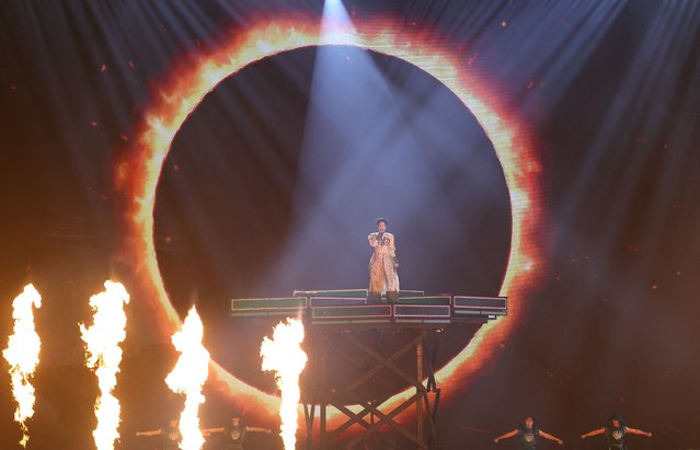 Duc Phuc, who represents Vietnam, performs during the Intervision International Music Contest 2025 in Moscow, Russia, on September 20, 2025. (Photo by Evgenia Novozhenina/Reuters)