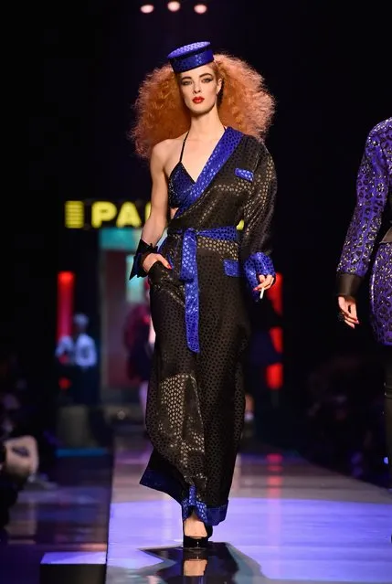 A model walks the runway during the Jean Paul Gaultier Spring Summer 2016 show as part of Paris Fashion Week on January 27, 2016 in Paris, France. (Photo by Pascal Le Segretain/Getty Images)