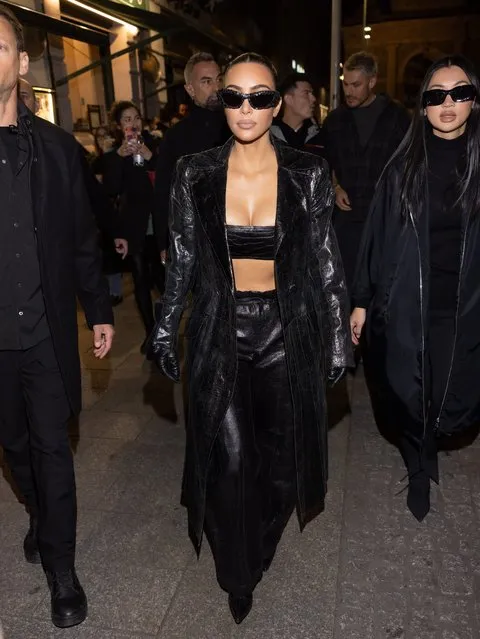 Kim Kardashian is seen during Milan Fashion Week Fall/Winter 2022/2023 on February 24, 2022 in Milan, Italy. (Photo by Arnold Jerocki/Getty Images)