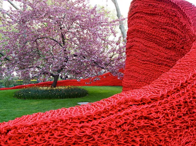 Red, Yellow, and Blue – A Cool Art Installation in Madison Square Park