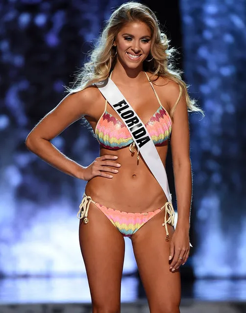 Miss Florida USA Brie Gabrielle competes in the swimsuit competition during the 2016 Miss USA pageant preliminary competition at T-Mobile Arena on June 1, 2016 in Las Vegas, Nevada. (Photo by Ethan Miller/Getty Images)