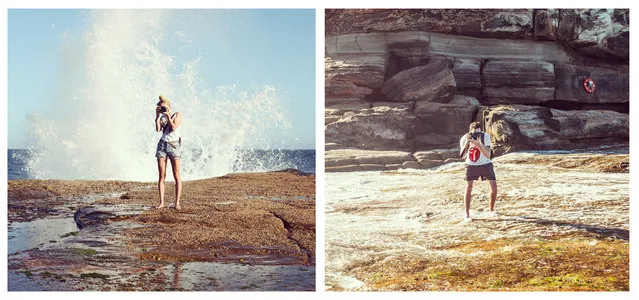 Globe-trotting photographer couple Peter Sedlacik and Zuzu Galova have found a fun way to document their travels around the world. Wherever they are, they face each other, frame up a great composition, and take a picture of each other… taking a picture of each other. Thus was born the photo series/project “Lens Between Us”. (Photo by Peter Sedlacik/Zuzu Galova)