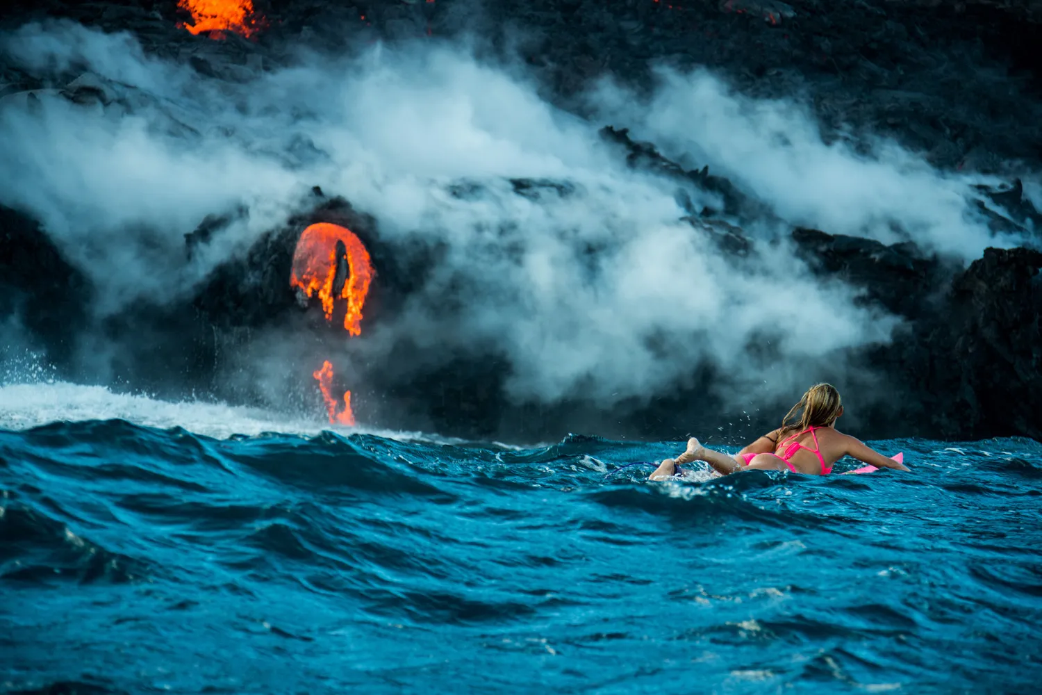 Swimming with Lava in Hawaii