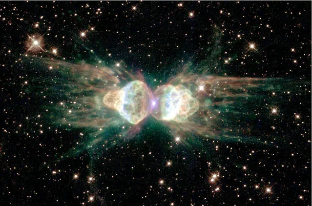 The glowing remains of a dying, sun-like star – of the so-called “ant nebula” – Menzel 3, or Mz3. (Photo by Reuters/NASA)