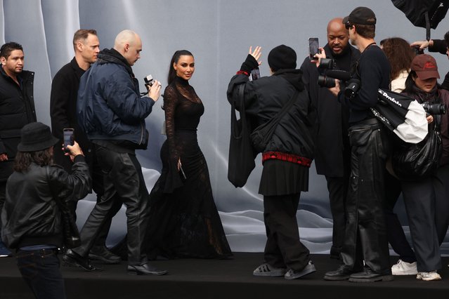 American socialite Kim Kardashian arrives for the autumn/winter 2024 Balenciaga show at the city’s fashion week in Paris, France on March 3, 2024. (Photo by Tom Nicholson/Rex Features/Shutterstock)
