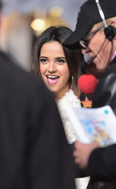 Singer Becky G. takes part in the 88th Annual Macy's Thanksgiving Day Parade day 2 rehearsals on November 25, 2014 in New York City. (Photo by Michael Loccisano/Getty Images)