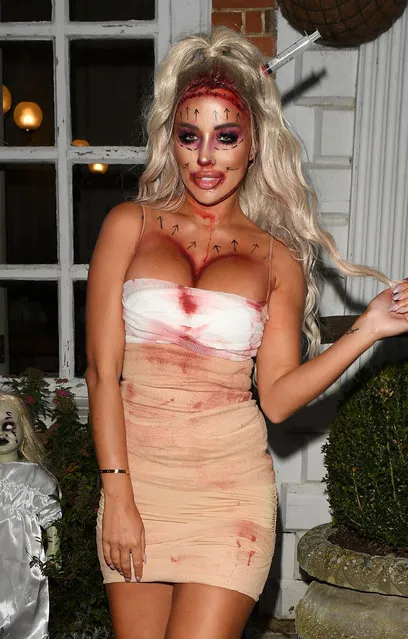 Towie girl Yazmin Ouhello at the Halloween Special “The Only Way is Essex” TV show filming in Essex, United Kingdom on October 25, 2020. (Photo by Beretta/Sims/Rex Features/Shutterstock)