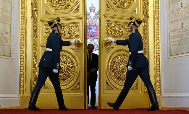 Russian President Vladimir Putin walks before his inauguration ceremony at the Kremlin in Moscow, Russia on May 7, 2024. (Photo by Sergey Bobylev/Sputnik/Pool via Reuters)