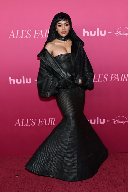 American singer-songwriter and actress Teyana Taylor attends the World Premiere of Hulu's “All's Fair” at DGA Theater Complex on October 16, 2025 in Los Angeles, California. (Photo by Amy Sussman/Getty Images)