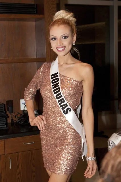 Miss Honduras 2014 Gabriela Ordonez arrives at Harvest Delight Restaurant in Miami in this January 10, 2015 picture provided by the Miss Universe Organization. (Photo by Reuters/Miss Universe Organization)
