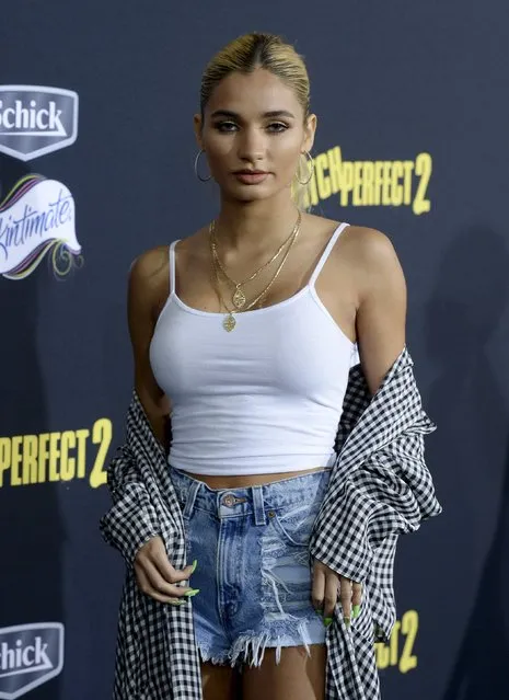 Singer Pia Mia poses at the premiere of “Pitch Perfect 2” in Los Angeles, California, United States May 8, 2015. (Photo by Kevork Djansezian/Reuters)
