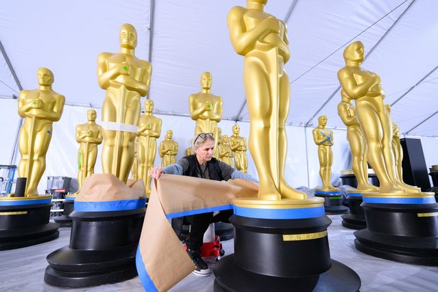 Preparations continue for the 95th Oscars on Wednesday, March 8, 2023. The 95th Oscars will be held on Sunday, March 12, 2023, at the Dolby Theatre at Ovation Hollywood and will be televised live on ABC at 8 p.m. EDT/5 p.m. PDT. (Photo by Mike Baker/A.M.P.A.S.)