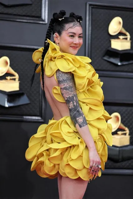 Japanese Breakfast attends the 64th Annual GRAMMY Awards at MGM Grand Garden Arena on April 03, 2022 in Las Vegas, Nevada. (Photo by Maria Alejandra Cardona/Reuters)