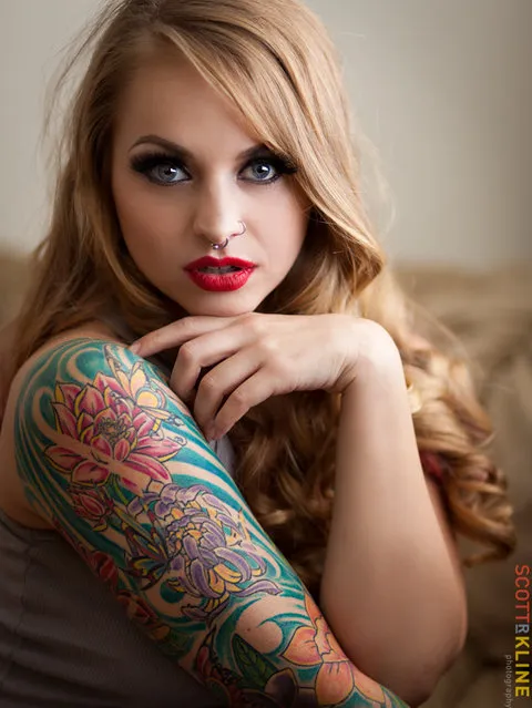 Hot tattooed girl. Megan Renee