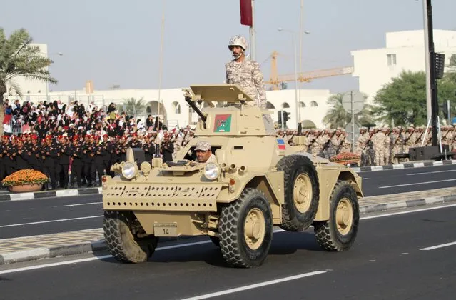 Members of the Qatari armed forces take part in Qatar's National Day celebrations in Doha December 18, 2015. (Photo by Naseem Zeitoon/Reuters)