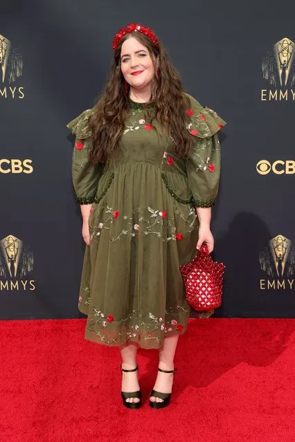 American actress and comedian Aidy Bryant attends the 73rd Primetime Emmy Awards at L.A. LIVE on September 19, 2021 in Los Angeles, California. (Photo by Rich Fury/Getty Images)