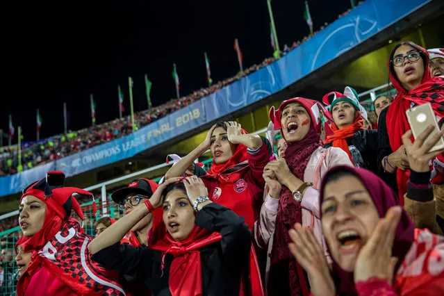 Sports, stories winner: Iran’s Persepolis football club misses an opportunity in a counterattack during the final match of the AFC Championship League against Japan’s Kashima Antlers in Tehran. (Photo by Forogh Alaei/World Press Photo 2019)
