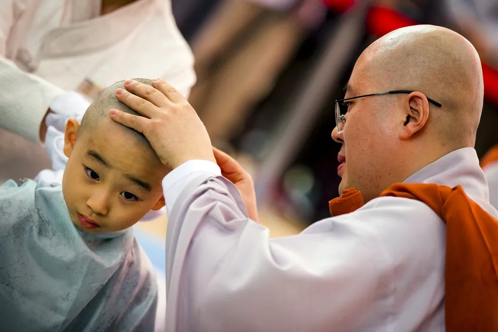 “Children Becoming Buddhist Monks” Ceremony at Jogye Temple in Seoul