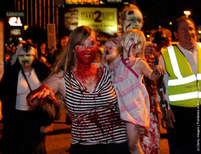 Occupy Las Vegas Holds Zombie Walk To Protest Corporate Greed