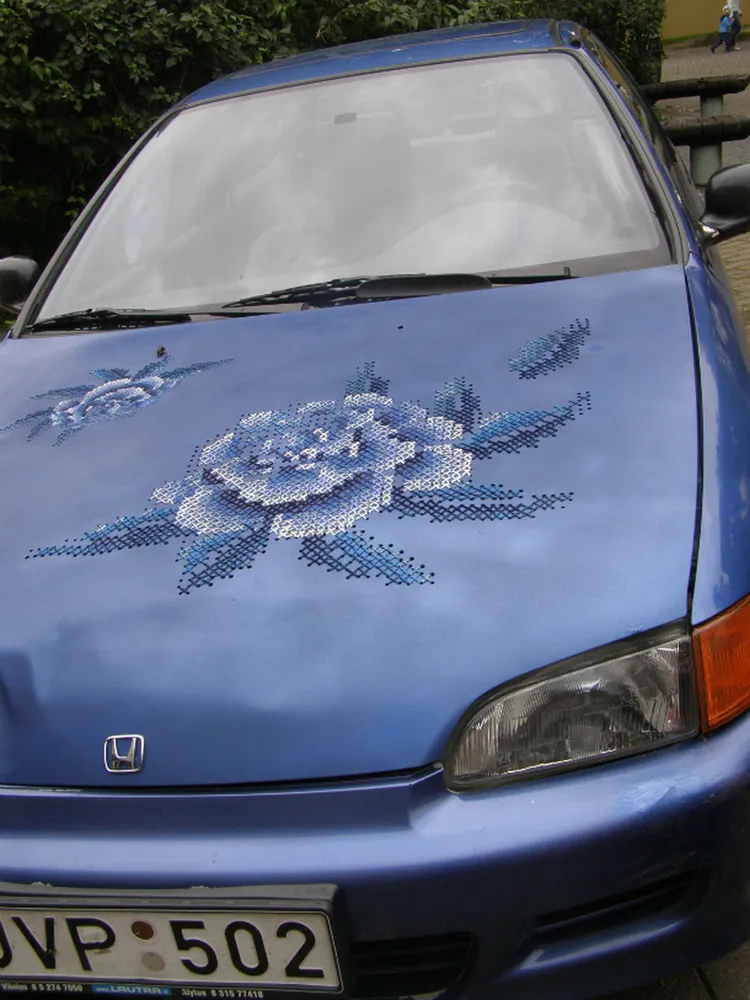 Embroidery on Metal by Severija Incirauskaite-Kriauneviciene