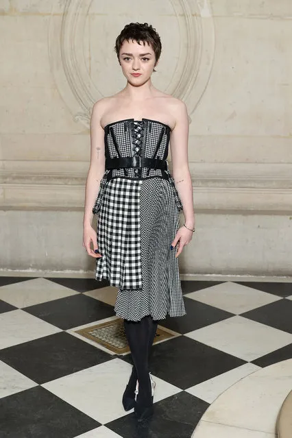 English actress Maisie Williams attends the Christian Dior Haute Couture Spring Summer 2023 show as part of Paris Fashion Week  on January 23, 2023 in Paris, France. (Photo by Marc Piasecki/WireImage)