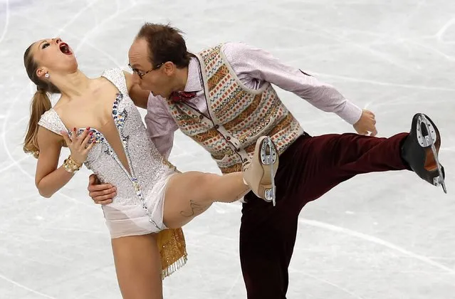Germany's Nelli Zhiganshina and Alexander Gazsi compete in the ice dance short dance program at the ISU World Figure Skating Championships in Saitama, north of Tokyo, in this March 28, 2014 file photo. (Photo by Toru Hanai/Reuters)