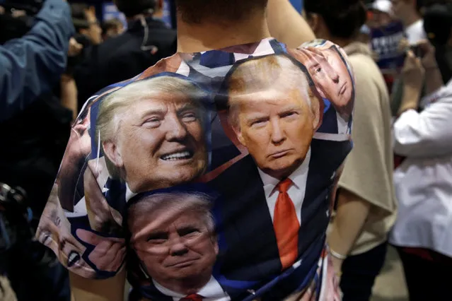 A supporter of Republican presidential nominee Donald Trump attends a campaign rally in Reno, Nevada, U.S., October 5, 2016. (Photo by Mike Segar/Reuters)