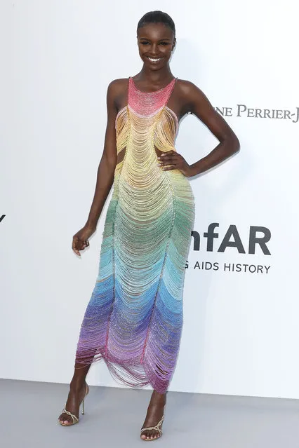 Leomie Anderson attends the amfAR Cannes Gala 2019 at Hotel du Cap-Eden-Roc on May 23, 2019 in Cap d'Antibes, France. (Photo by John Phillips/amfAR/Getty Images for amfAR)