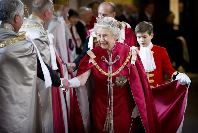 Britain's Queen Elizabeth attends a service at St Paul's Cathedral in London in this March 7, 2012 file photo. (Photo by Geoff Pugh/Reuters)