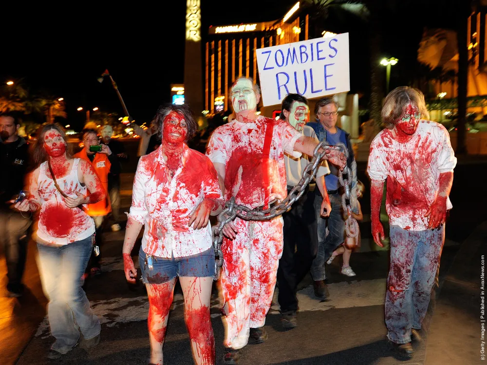 Occupy Las Vegas Holds “Zombie Walk” To Protest Corporate Greed