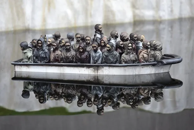 Part of an installation is pictured at “Dismaland”, a theme park-styled art installation by British artist Banksy, at Weston-Super-Mare in southwest England, Britain, August 20, 2015. (Photo by Toby Melville/Reuters)