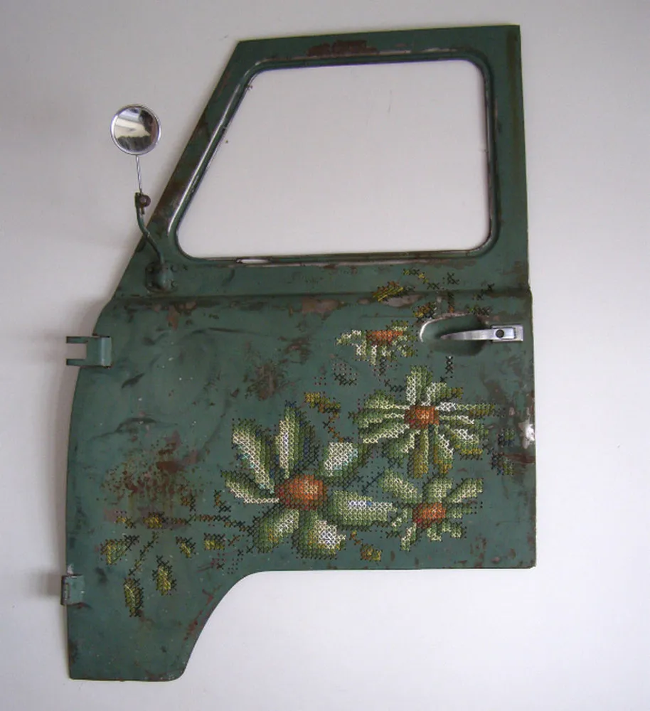 Embroidery on Metal by Severija Incirauskaite-Kriauneviciene