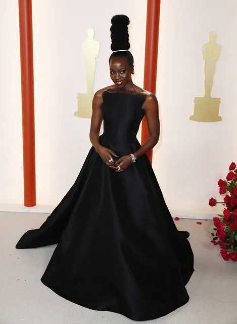 Zimbabwean-American actress Danai Gurira arrives for the 95th annual Academy Awards ceremony at the Dolby Theatre in Hollywood, Los Angeles, California, USA, 12 March 2023. (Photo by Caroline Brehman/EPA)