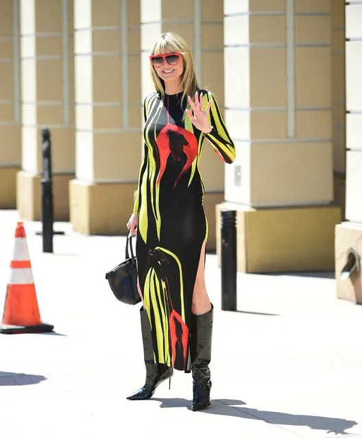 German-American model and television host Heidi Klum is seen in Los Angeles, California on April 3, 2023. (Photo by BG026/Bauergriffin.com/The Mega Agency)