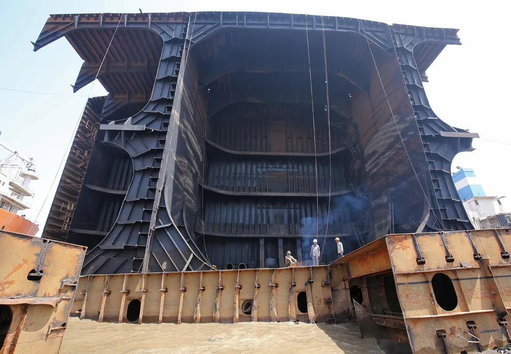 The Ship Graveyard in Gujarat