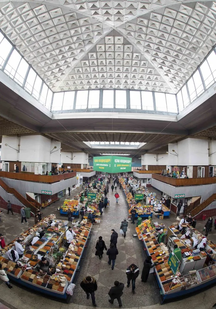 Green Bazaar in Kazakhstan
