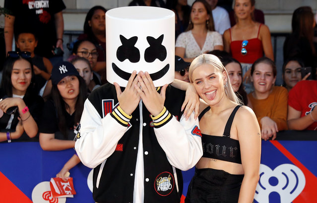 Anne-Marie and Marshmello arrive at the iHeartRadio MuchMusic Video Awards (MMVAs) in Toronto, Ontario, Canada August 26, 2018. (Photo by Mark Blinch/Reuters)
