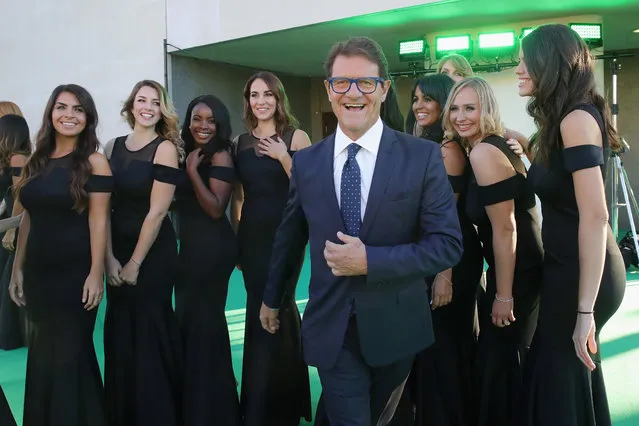 Former England manager Fabio Capello pose for a photo when arriving at the Green Carpet during The Best FIFA Football Awards at Royal Festival Hall on September 24, 2018 in London, England. (Photo by Alexander Hassenstein – FIFA/FIFA via Getty Images)