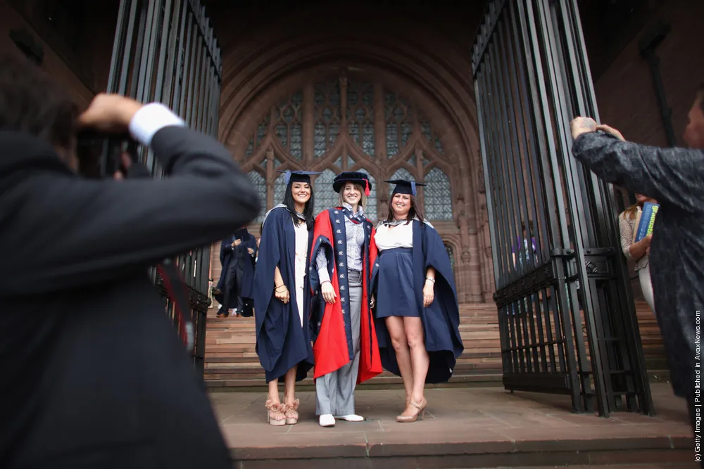 Students From Liverpool's John Moore University Receive Their Degrees