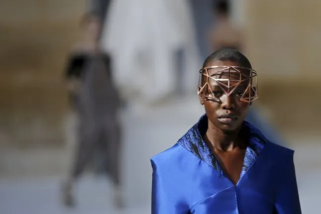 A model presents a creation by designer Ilja as part of her Haute Couture Fall Winter 2015/2016 fashion show in Paris, France, July 5, 2015. (Photo by Stephane Mahe/Reuters)