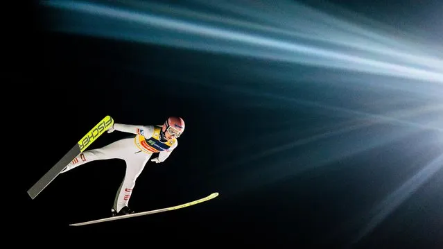 Marita Kramer of Austria competes during the Individual HS140 at the FIS World Cup Ski Jumping Women Lillehammer at on January 1, 0001 in Lillehammer, Norway. (Photo by Vianney Thibaut/NordicFocus/Getty Images)